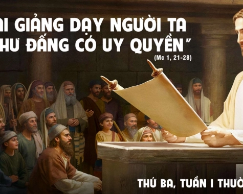 THỨ BA TUẦN I THƯỜNG NIÊN Mc 1,21-28