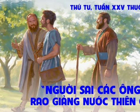 SUY NIỆM THỨ TƯ TUẦN XXV THƯỜNG NIÊN