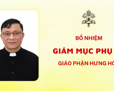 BỔ NHIỆM GIÁM MỤC PHỤ TÁ GIÁO PHẬN HƯNG HOÁ