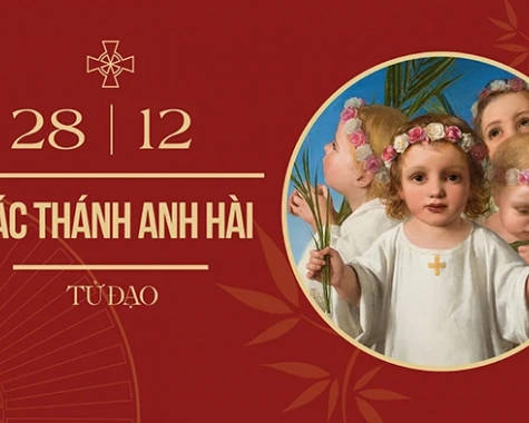 THỨ BẢY- NGÀY 28/12  LỄ CÁC THÁNH ANH HÀI TỬ ĐẠO