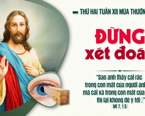 THỨ HAI TUẦN XII MÙA THƯỜNG NIÊN NĂM C Mt 7,1-5