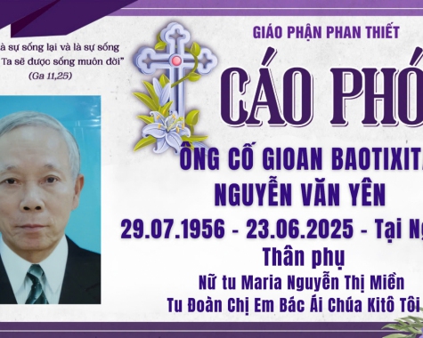 ÔNG CỐ GIOAN BAOTIXITA NGUYỄN VĂN YÊN