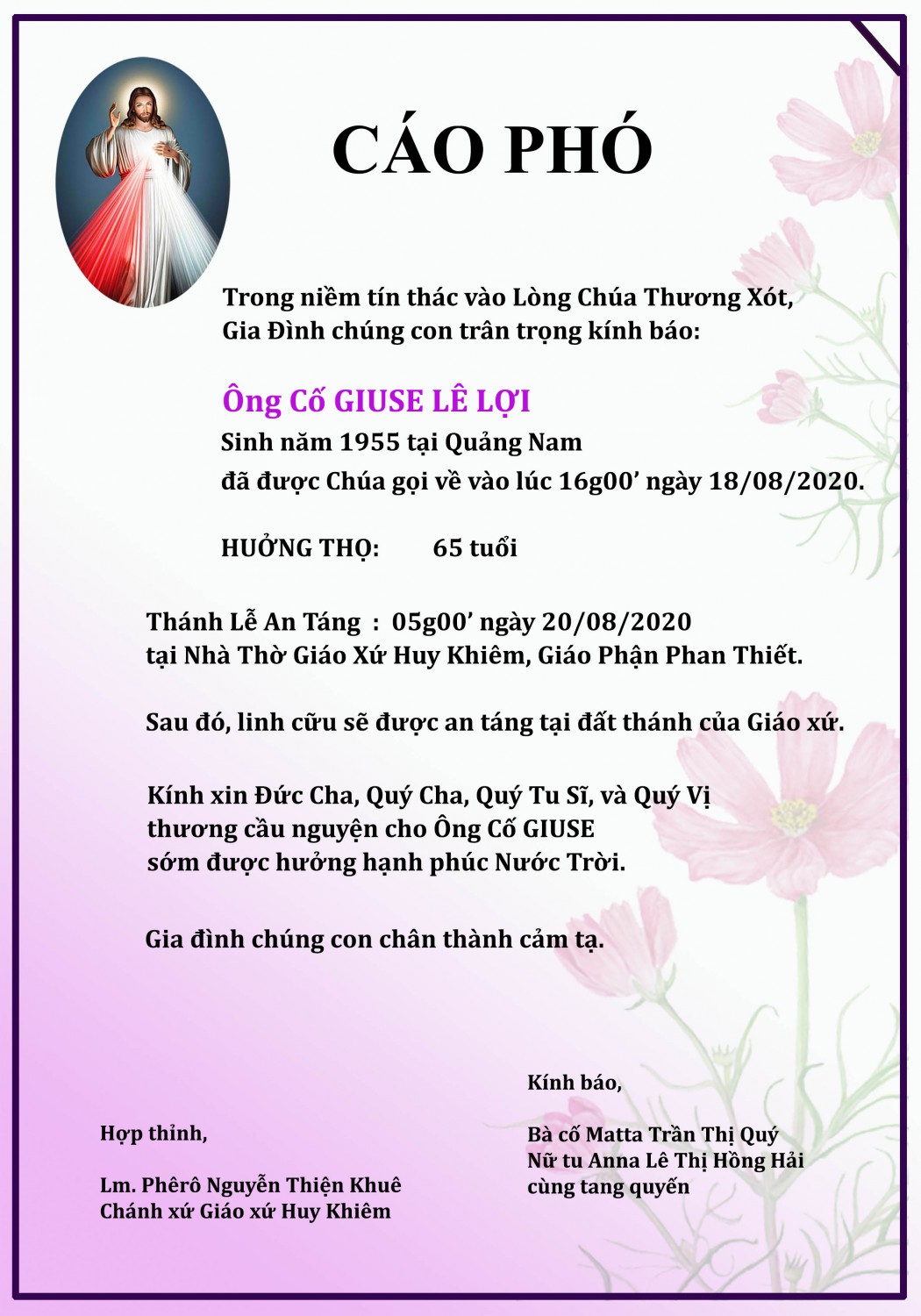 Ông Cố GIUSE LÊ LỢI