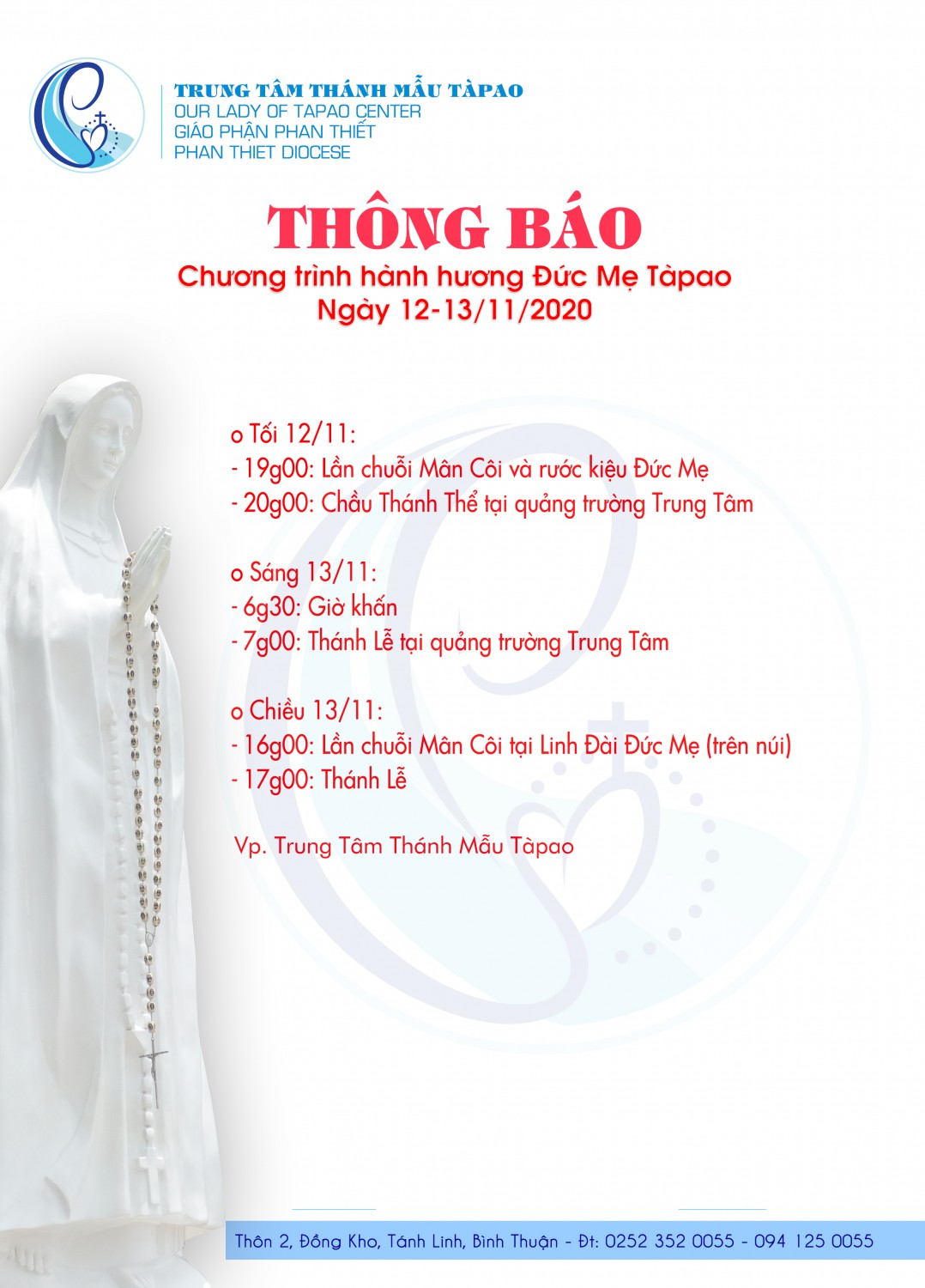 THONG BAO GIO LE 12 13 11