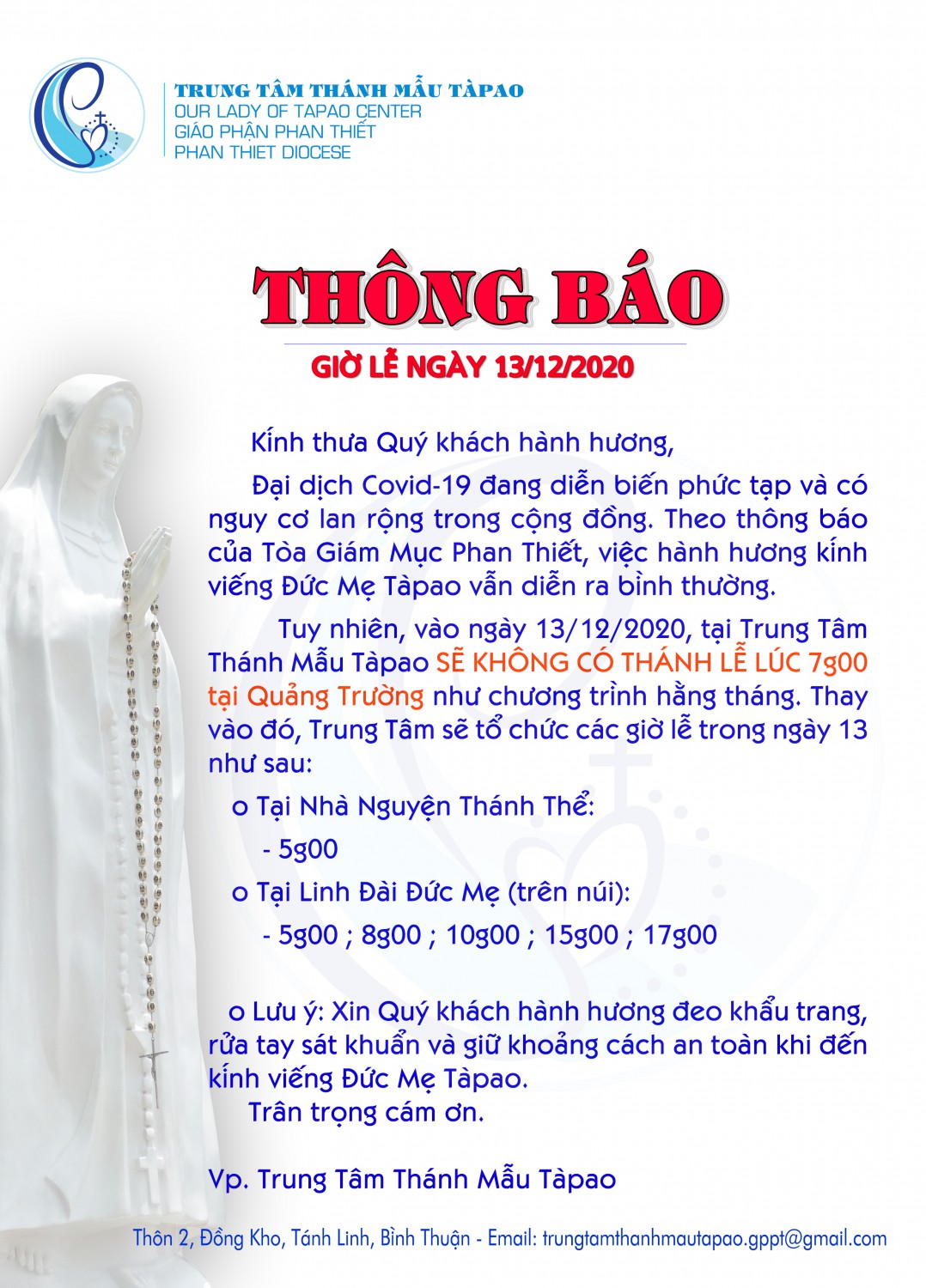 THONG BAO GIO LE 13 12